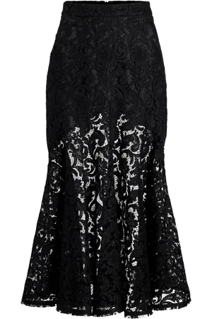 Patou Lace mermaid midi skirt