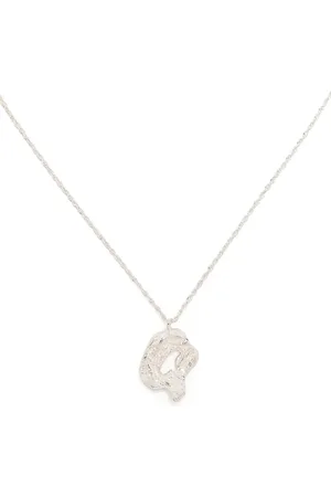 Lee Q alphabet pendant necklace