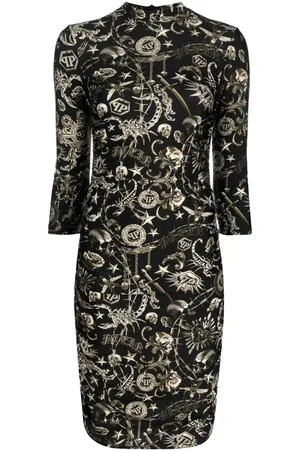 Philipp Plein Scorpion-print mini dress