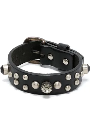 YOHJI YAMAMOTO Stud-embellished leather bracelet