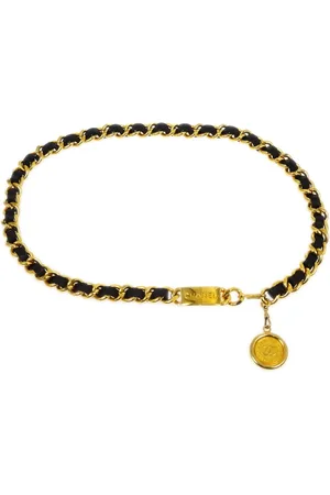 CHANEL 1990-2000s Medallion chain belt