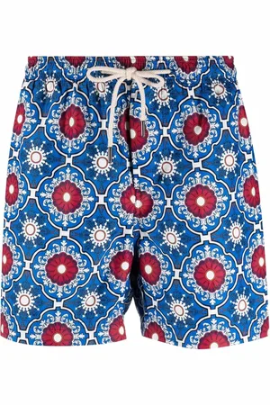 PENINSULA SWIMWEAR Geometric-pattern swim shorts