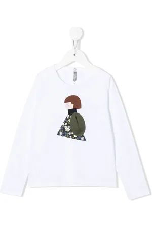 Il gufo Embroidered long-sleeved T-shirt