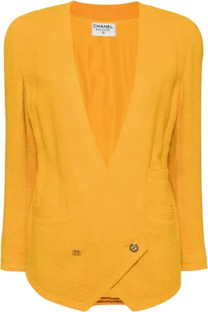 CHANEL 1990-2000???s Double Breasted Collarrless jacket