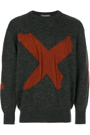 Issey Miyake X intarsia jumper