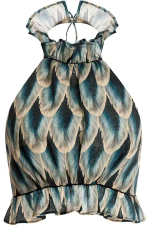 Agua by Agua Bendita Nardo Pluma graphic-print top