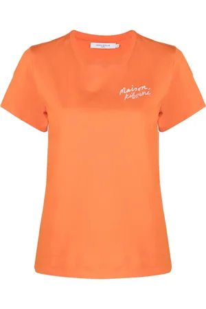 Maison Kitsuné Embroidered-logo cotton T-shirt
