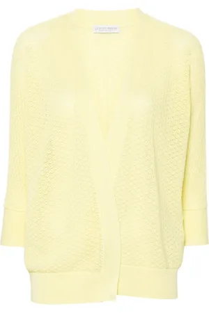 LE TRICOT PERUGIA Open-knit cotton cardigan