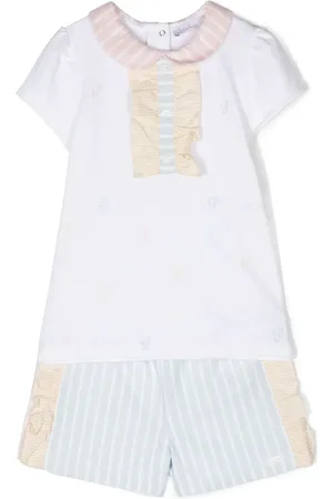 PATACHOU Stripe-print cotton short set