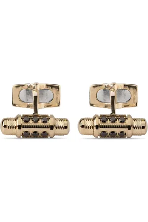 Officina Bernardi 18kt yellow Lumen diamond cufflinks