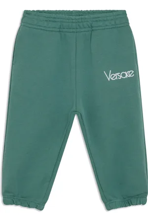 VERSACE Embroidered logo track pants