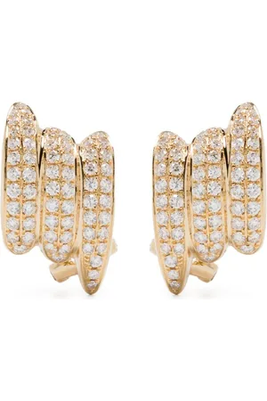 Anita 18K yellow small Clair diamond earrings