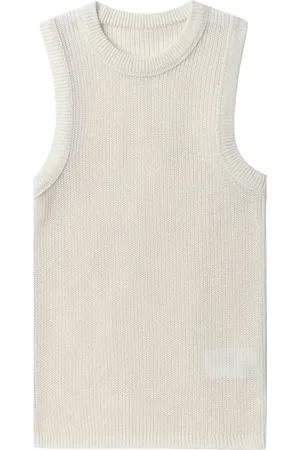 Low Classic Crew-neck sleeveless knitted top