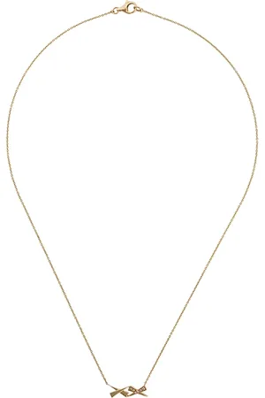Daou 18kt yellow Kisses diamond necklace