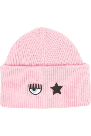 Chiara Ferragni Logo-patch ribbed beanie