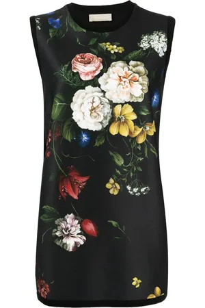 Elie saab Floral-print scuba-jersey top