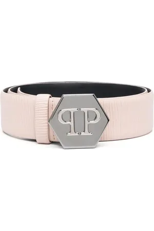Philipp Plein Logo-buckle leather belt
