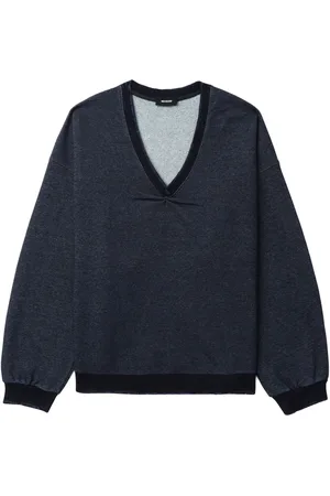 We11 Done Ruched-detail cotton sweatshirt