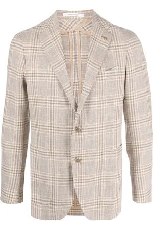 TAGLIATORE Plaid-check print blazer