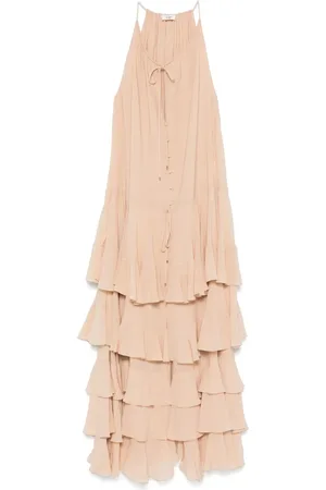 Chloé Tiered silk maxi dress