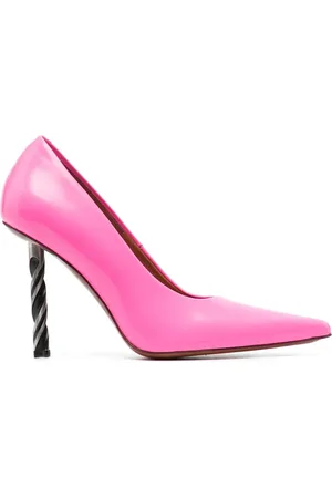 Vetements Drill-heel leather pumps