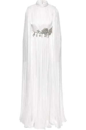 Ana Radu Pleated cape gown