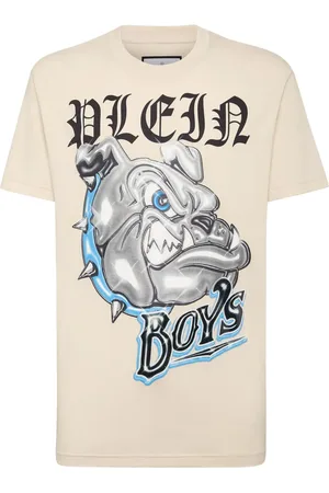 Philipp Plein Bulldogs-print cotton T-shirt