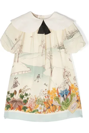 Gucci Graphic-print silk dress