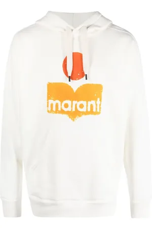 Isabel Marant Miley distressed logo-print hoodie