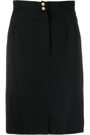 CHANEL 1990s high-waisted knee-length skirt