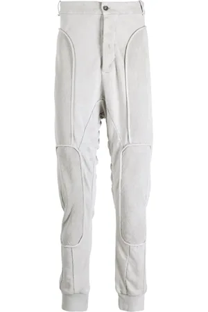 MASNADA Panelled drop-crotch cotton trousers