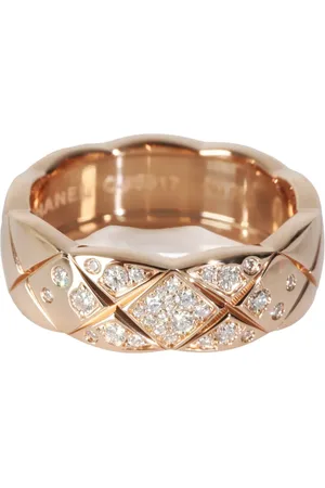 CHANEL 18K rose gold Coco Crush diamond ring
