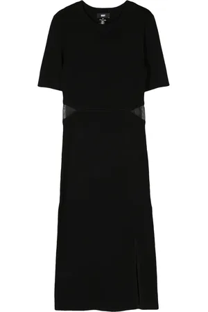 DKNY Cut-out midi T-shirt dress