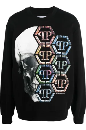 Philipp Plein Skull-print cotton sweatshirt