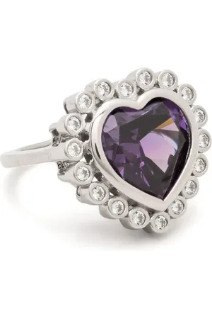 númbering Heart sterling ring