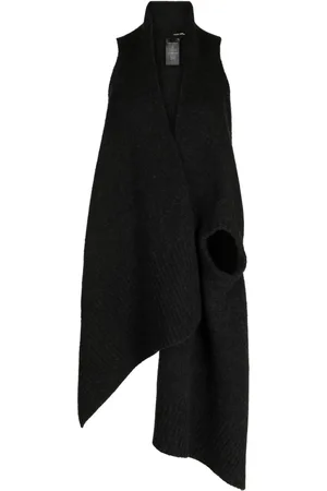 ISABEL BENENATO Asymmetric knitted vest