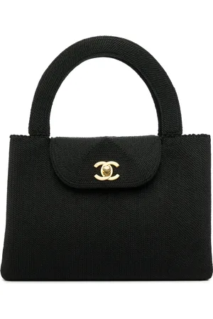 CHANEL 1997-1999 CC Turn-lock top-handle bag