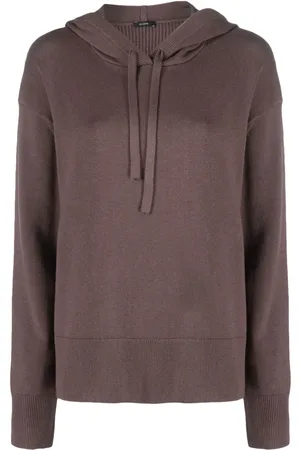 Joseph Knitted drawstring hoodie