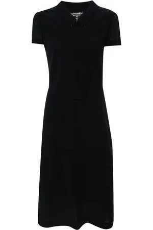 CHANEL 1999 cut-out midi dress