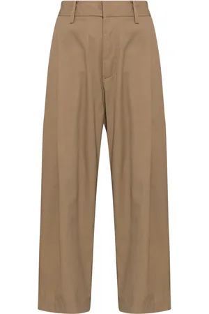 UMA WANG Pleat-detailing cropped trousers