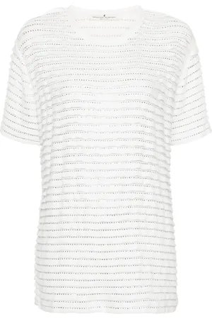 ERMANNO SCERVINO Rhinestone-embellished knitted top