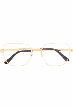 Cartier Tortoiseshell-effect oversize-frame glasses