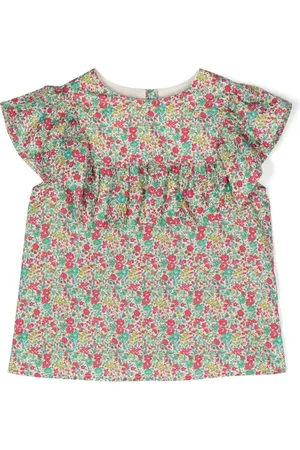 BONPOINT Floral-print ruffled blouse