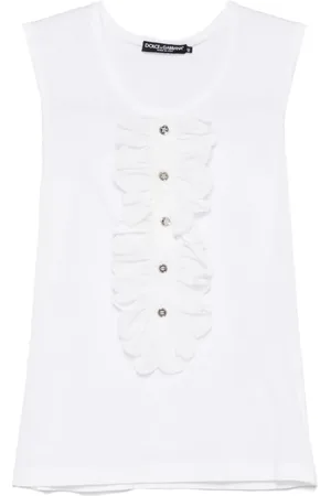 Dolce & Gabbana 2000s ruffle-detailed tank top