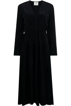 FORTE FORTE Gathered corduroy dress
