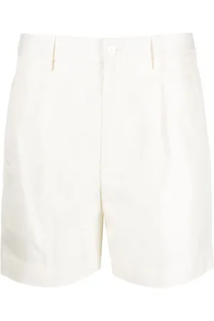 Ralph Lauren High-rise gathered shorts