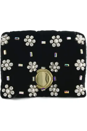Giambattista Valli Airbag velvet clutch bag