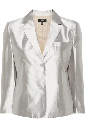 THEORY Shantung single-breasted blazer