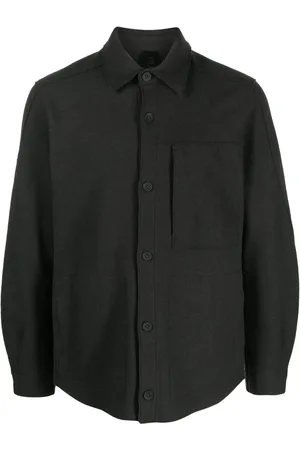 TRANSIT M??lange-effect wool shirt