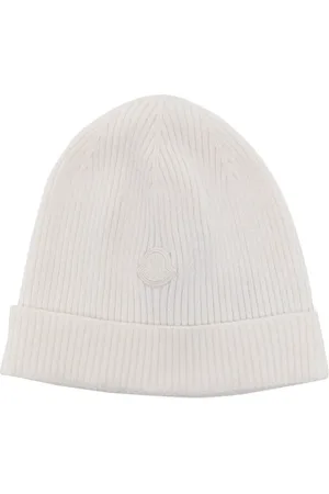 Moncler Logo-patch ribbed-knit beanie